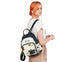 Rucsac causal, dama, ANEKKE 40875-213, alb, piele ecologica